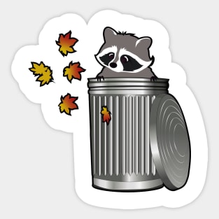 AUTUMN raccoon Sticker